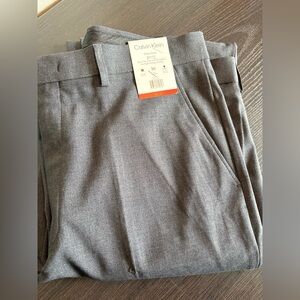 Calvin Klein Slim Fit Dress Pants | Gray | 34x34 | New With Tags